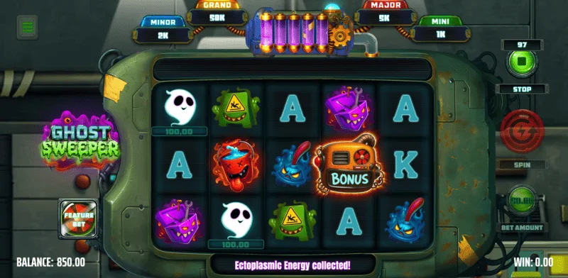Ghost Sweeper - скала на ектоплазмична енергија во моментот на активирање