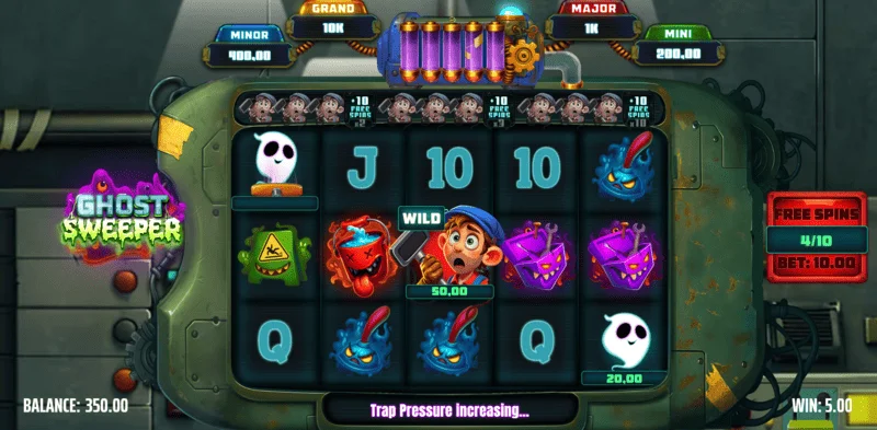 Ghost Sweeper - паднат Wild на макари од главната игра